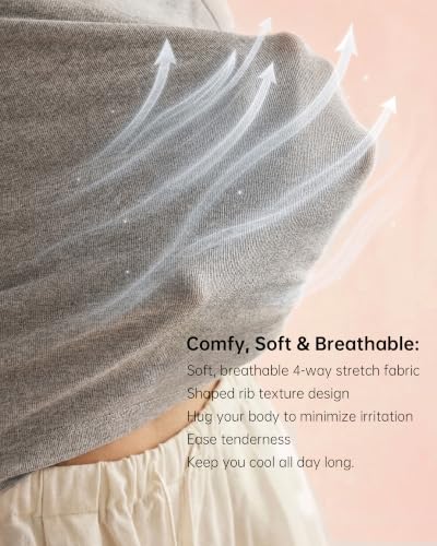 Under Control 3 Pack Maternity Nursing Tops & Tees Breastfeeding Tanks Top Camis with Support Bra - color: Grey/Pink/Black, size: Large