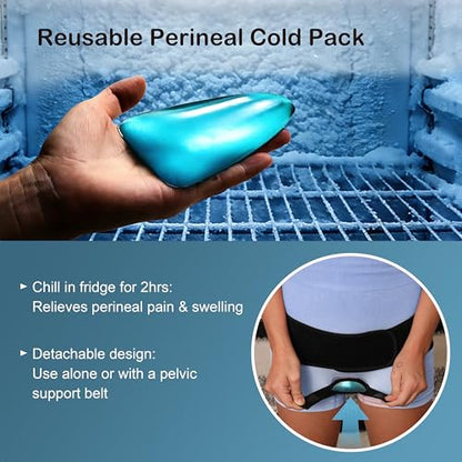 Pelvic Support Belt for Pregnancy & Postpartum | Prolapse Support for Women | with Gel Pack for SPD & Vulvar Varicosities Relief - size: XX-Large