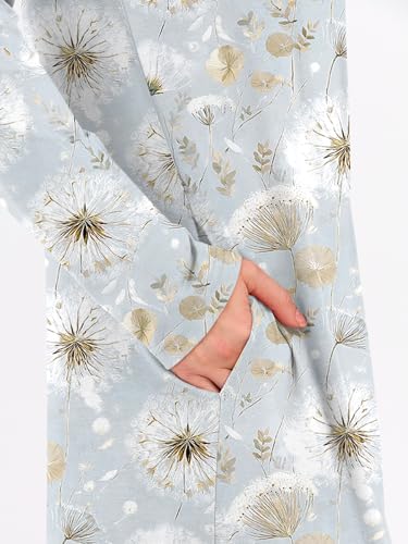 ANRABESS Women's Long Sleeve Fall Maxi T-Shirt Dress with Pockets - color: Dandelion, size: Large