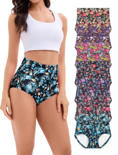Womens Cotton Underwear Briefs Multipack - color: Brief 06 - 7 Pack - Assorted Colors, size: Small