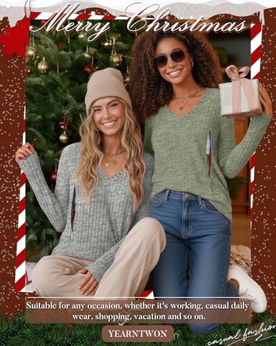 4 Pack Women's Maternity Nursing Tops - color: Black, Light Gray, Pea Green, Brick Red, size: Small