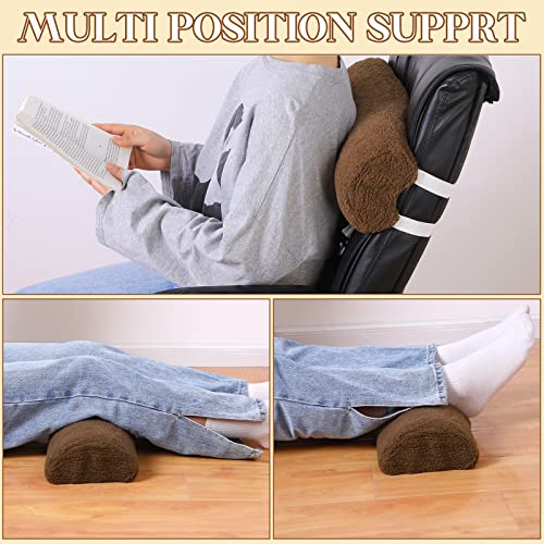 Recliner Leg Rest Cushion Sofa Footrest Pillow with Cover, Brown, 1 Pcs - color: Brown