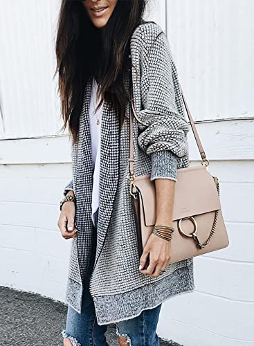 Sidefeel Cardigan Sweaters for Women 2026 Fall Outfits - color: Gray, size: Small