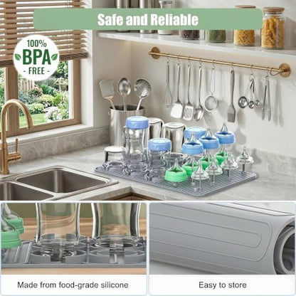 Bottle Drying Rack Electric Bottles Rack Dryer with Heating & Timer