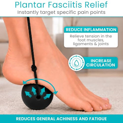 Vive Plantar Fasciitis Relief Lacrosse Ball – Massage Roller for Feet