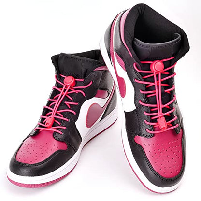 UpUGo Elastic Shoe Laces, No Tie Shoe Laces for All Ages, One Size Fit All - color: Plain Light Pink, size: 1 pair