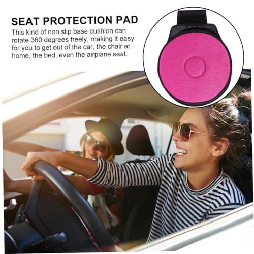 PartyKindom Cushion Cloth Degree Rotating 360 Multifunction Red Car Seat - color: Red