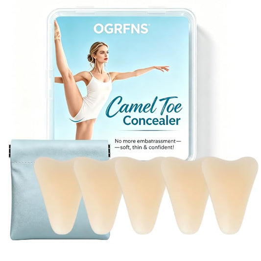 5-Pack Camel Concealer Toe for Women – Anti Camel Toe Underwear Insert, Reusable Silicone Cover Pad for Swimsuit, Yoga & Leggings, No-Bump Invisible Blocker