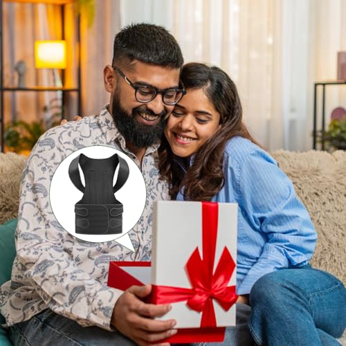 Posture Corrector for Women and Men Upper Pain Relief, Black, M - size: Medium (Waist 25"-32")