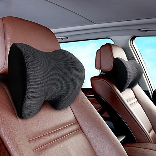 SPRFUFLY Make Relaxing Car Headrest Pillow, Car Neck Pillow for Driving - color: Black