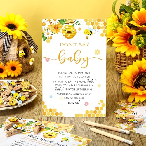 Patelai 321 Pcs Baby Shower Games Supplies, Bee - style: Bee