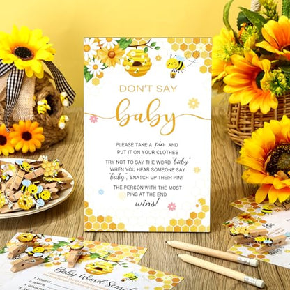 Patelai 321 Pcs Baby Shower Games Supplies, Bee - style: Bee