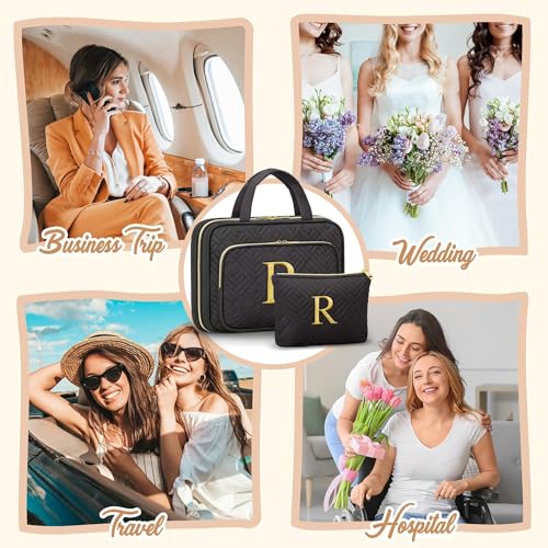 Personalized Hanging Toiletry Bag Travel Makeup & Cosmetic Bag Organizer - style: L