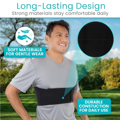 Vive Broken Rib Brace for Women, Men - Rib Cage Support Belt for Fractured - size: Medium