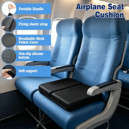 Honeycomb Gel Foldable Portable Seat Cushion for Airplane Travel Stadium