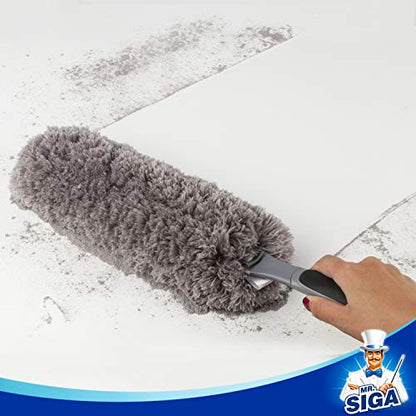 MR.SIGA Lint Free Microfiber Duster, Washable Duster for Household Cleaning