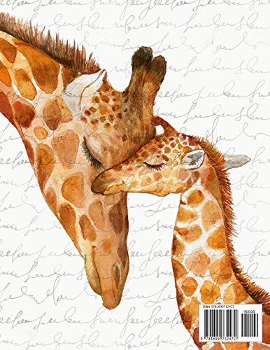 My Pregnancy Journal & Organizer Mother & Baby Giraffes: Keepsake Planner To Document Your Journey, With 40 Week Meal Planner