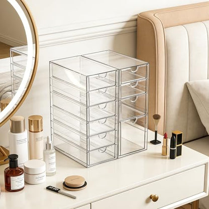 Prsildan Hair Accessories Organizer Acrylic Drawer with 10 Drawers - size: 10 Drawers
