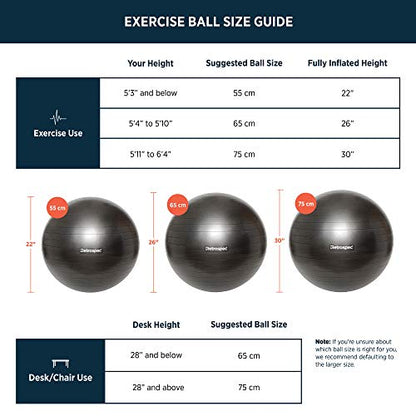 Retrospec Retrospec Luna Exercise Ball - color: Ocean Blue 2020