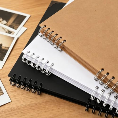 JOYIT 10x10 Scrapbook Album, 100 Pages Blank Hardcover Memory Book (Brown) - color: Brown