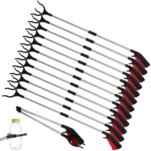 Norme 12 Pcs Grabber Reacher Tools, 32.7 in Foldable Trash Pickers