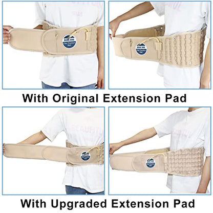 HONGJING 14.5" Extension Strap for Extending Decompression Back Belt to Fit Waist Sizes up to 59" - color: Beige