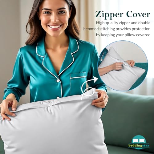 Body Pillow Cover 20x48 Silver Grey 600 TC 100% Egyptian Cotton - color: Silver Grey, size: 20" x 48" (Pack of 1)