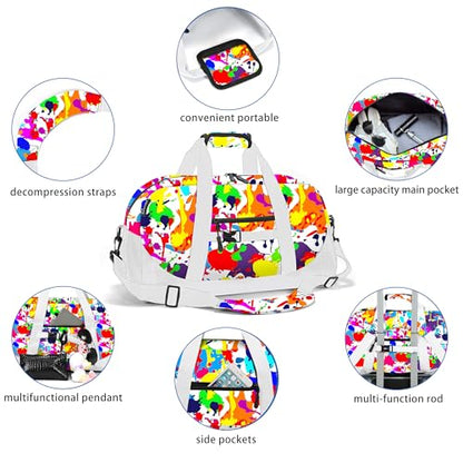 Kids Overnighter Duffel Bag Carry-On Size Sport Bag（11wcai) - color: 11-wcai