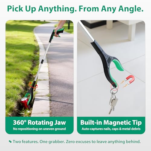 4 Pack 32 Inch Grabber Reacher Tool, Heavy Duty Trash Grabber Tool - size: 32-Inch (Pack of 4)