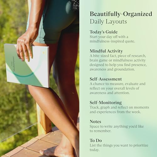 Switch Research Mindful Planner (Acceptance) - Evidence-Based Life Organizer - 31-Day Goal Planner to Develop Radical Acceptance - Daily planner With Prompts - style: Mindful - Acceptance
