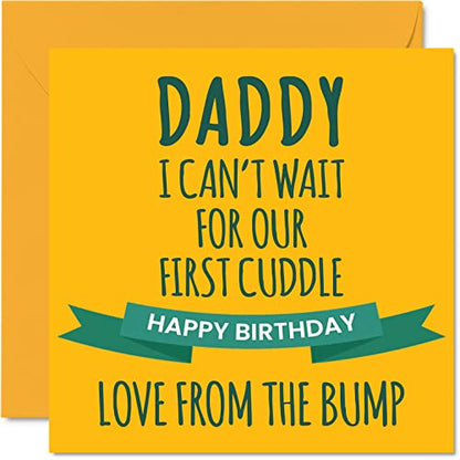 Stuff4 Fun Birthday Card for Dad, First Cuddle - color: Daddy Birthday