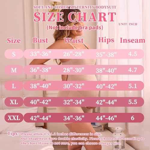 Maternity Shapewear Shorts Pregnancy Bodysuit Under Dress Seamless