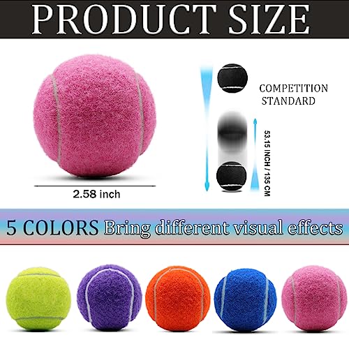 Swingers Tennis Balls, 6/20/36/80 Pack Training Exercise Balls for Pet Dog - color: Pink, size: 20 PACK