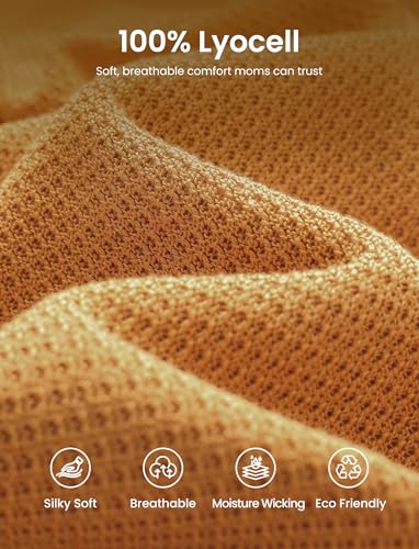PATPAT Mesh Nursing Cover, Breathable Solid Knit Poncho, Mustard Yellow - color: Mustard Yellow