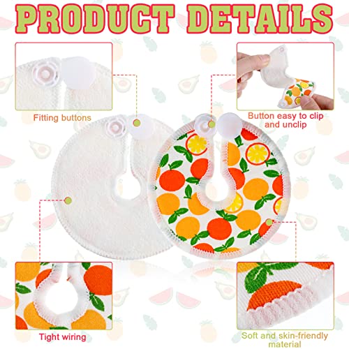 Sosation 36 Pcs G Tube Button Covers, Soft Cotton Feeding Pads, 6 Patterns