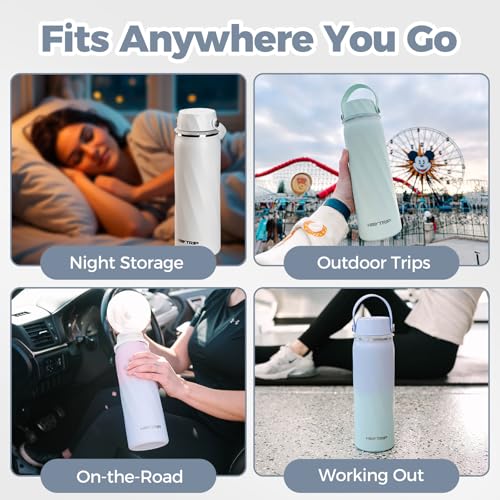 HEYTRIP 20oz Portable Breastmilk Cooler Bottle for Outdoor, White - color: White