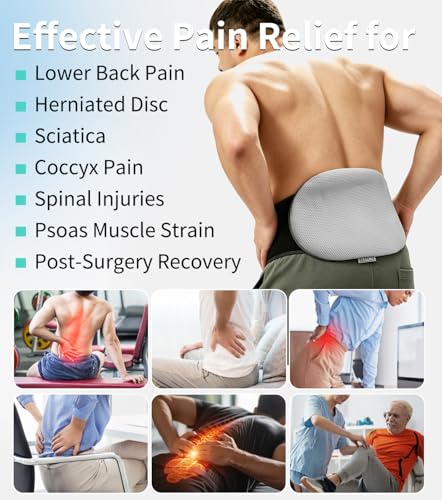 UNCN Extra Large Ice Pack Back Pain Relief 2 Pack Adjustable Waist Strap