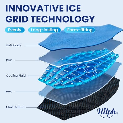 Hilph 2 Hours Long Lasting Large Ice Pack for Back Pain Relief Reusable