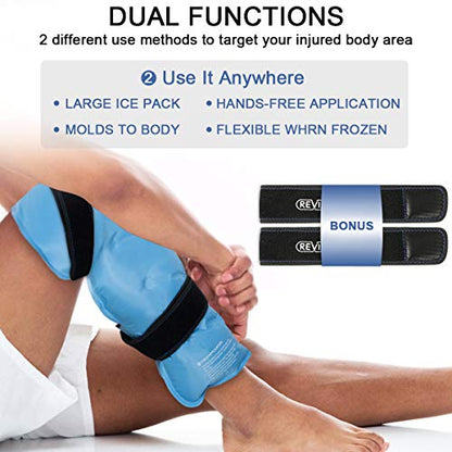 REVIX Large Ice Pack for Shoulder and Back Injuries and Full Back Ice Pack