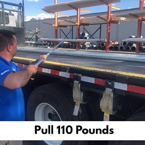 GRAB-IT 6 ft Truck Cargo Retriever | Heavy Duty Grabber Reach Tool - 110 Pound Pull | Rust Resistant Aluminum and Stainless Steel (Pole & Hook Only) - style: Pole & Hook Only