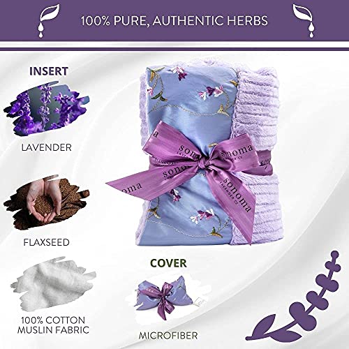 Sonoma Lavender Heat Wrap - Embroidered Lavender - color: Embroidered Lavender