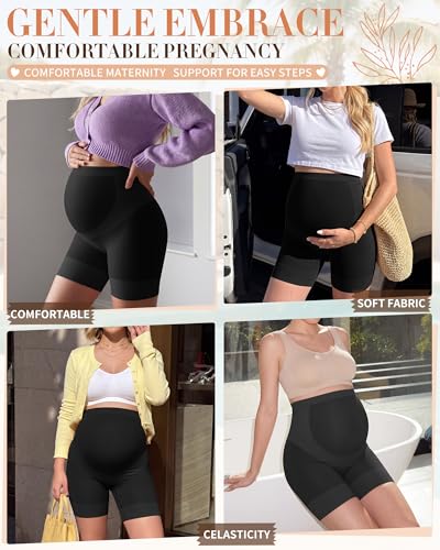 3 Pack Maternity Shapewear Shorts - color: Black, Black, Black, size: XX-Large
