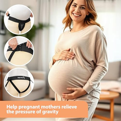 V1 Smart Vulvar Compression Support for Maternity & Pregnancy - Adjustable Pelvic Relief Belly Band for Varicosities & Prolapse, Soft Breathable Fabric, Discreet Fit - size: PETITE-MEDIUM