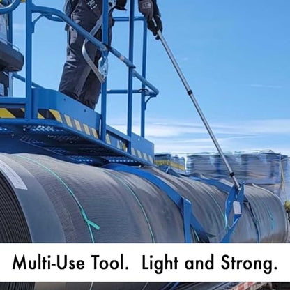 GRAB-IT 6 ft Truck Cargo Retriever | Heavy Duty Grabber Reach Tool - 110 Pound Pull | Rust Resistant Aluminum and Stainless Steel (Pole & Hook Only) - style: Pole & Hook Only