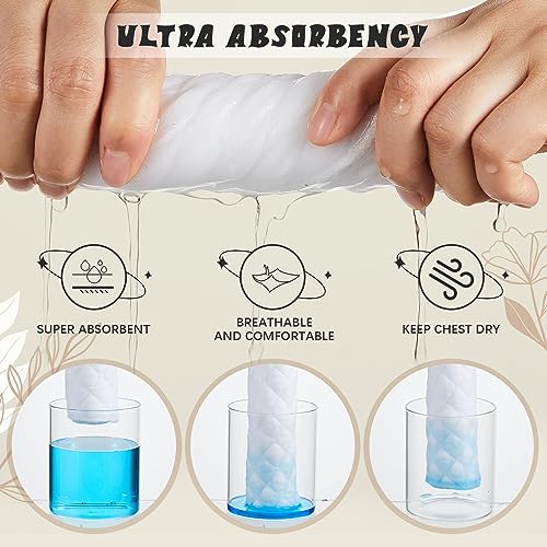 Toulite 10Pcs Reusable Cotton Bra Liners for Sweat - color: White, size: Large