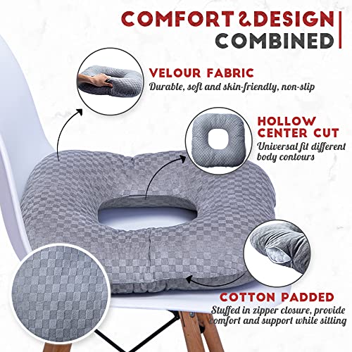 Donut Pillow for Tailbone Pain, Hemorrhoid Pillow (Green) - color: Green