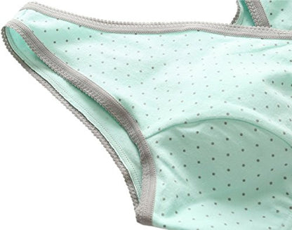 Women's Cotton Tank Sleep Bra for Maternity and Nursing - color: Black+white+green, size: Medium