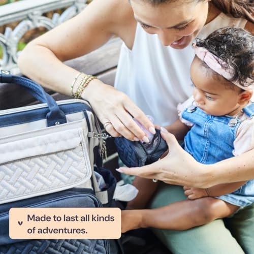 BabbleRoo Diaper Bag Backpack, Multifunction Large Bags with Changing Pad & Stroller Straps & Pacifier Case, Unisex Stylish Travel Back Pack Nappy Changing Bag for Moms Dads (Dark Gray) - color: Dark Gray