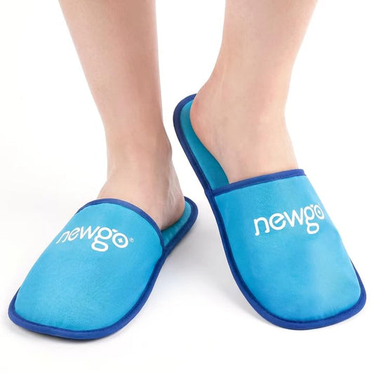 NEWGO Foot Ice Pack Slippers for Plantar Fasciitis, FSA Eligible, 2 Pack