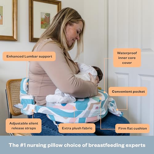 My Brest Friend Super Deluxe Nursing Pillow with Printed Organic Cotton - color: Modern Art
